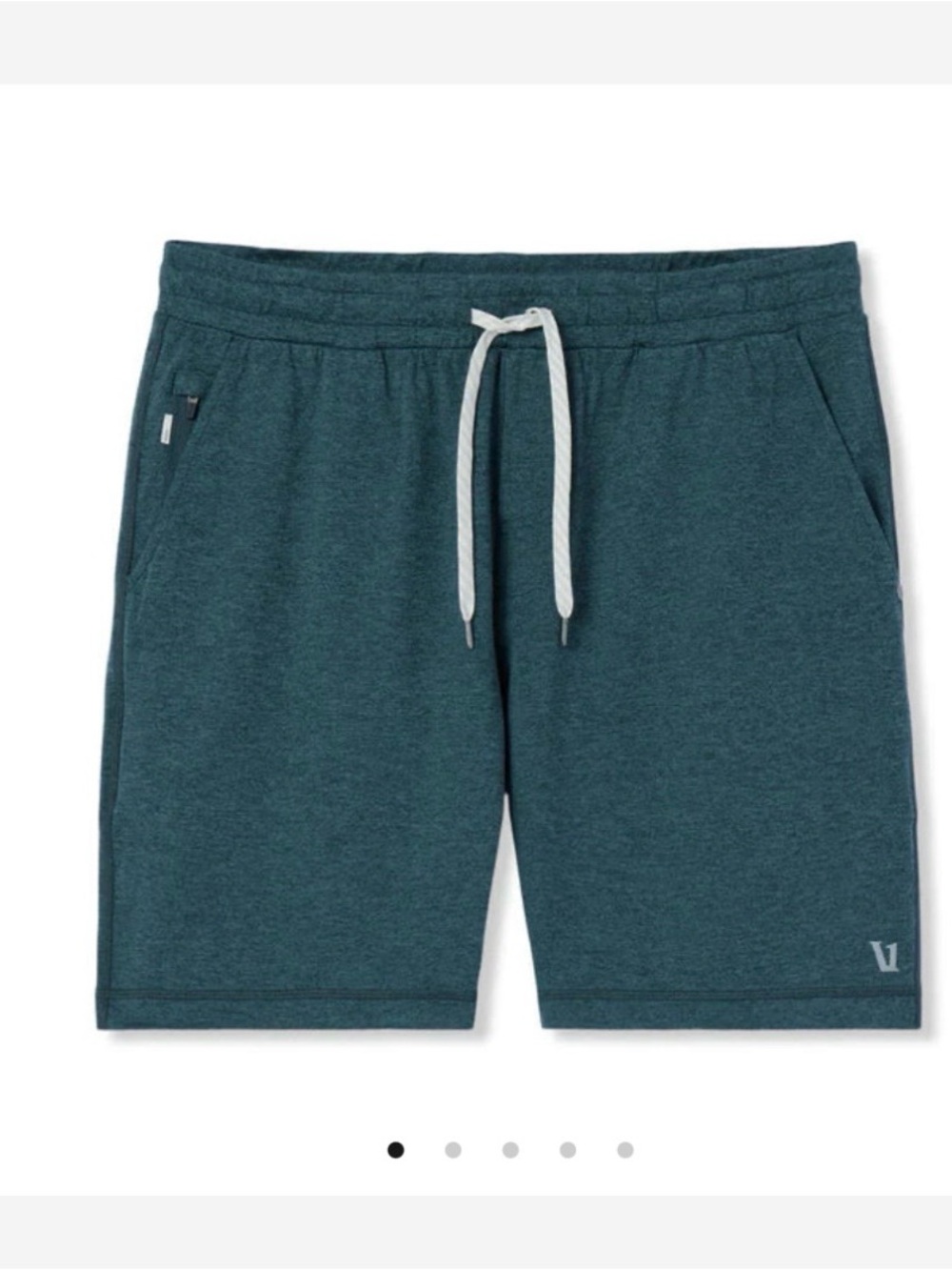 Vuori Men's Ponto Green Performance Drawstring Shorts